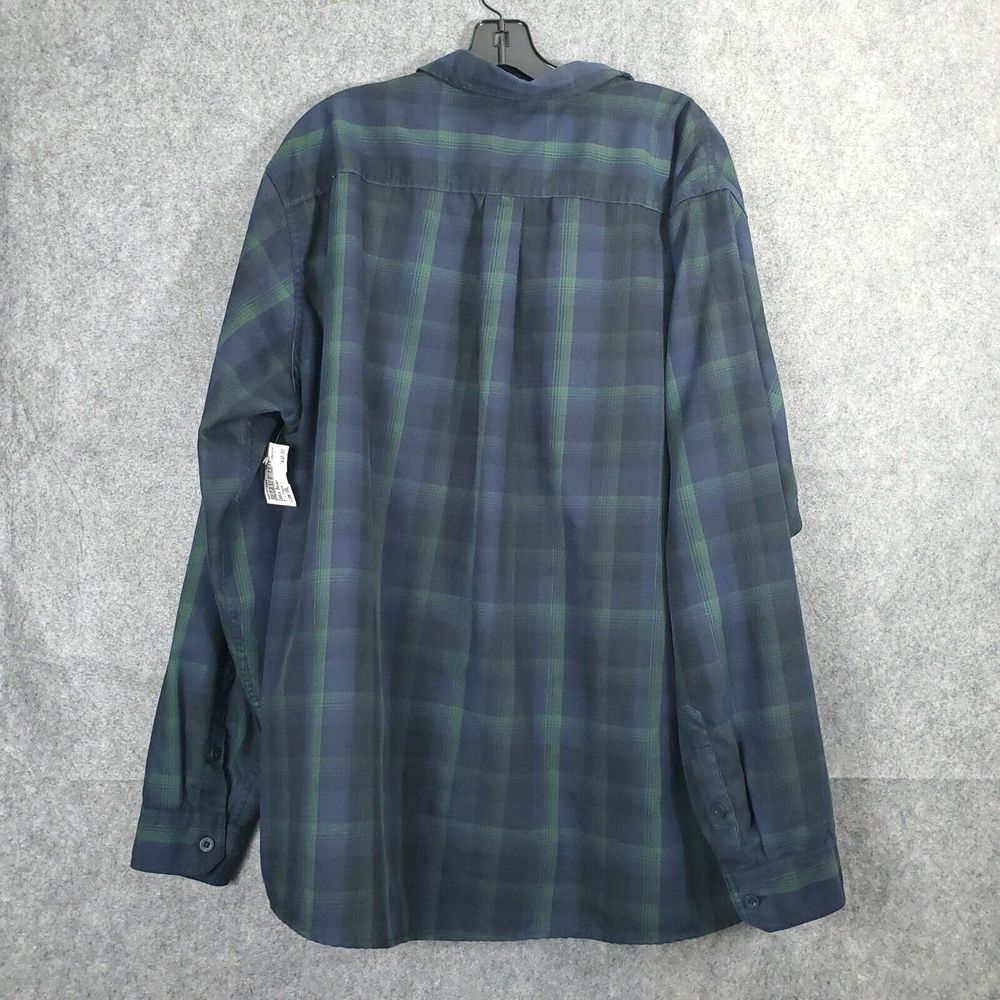 Eddie Bauer Travex Shirt Mens 2XL Classic Fit Freedry Easy Care Green Plaid XXL - Picture 2 of 16